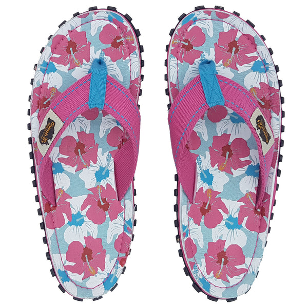 Gumbies Islander Flip Flop Mixed Hibiscus